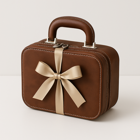 Luxury Portable Ceramic Tea Set with Leather Travel Case β Traditional Gongfu Style - Limited Edition Blendit