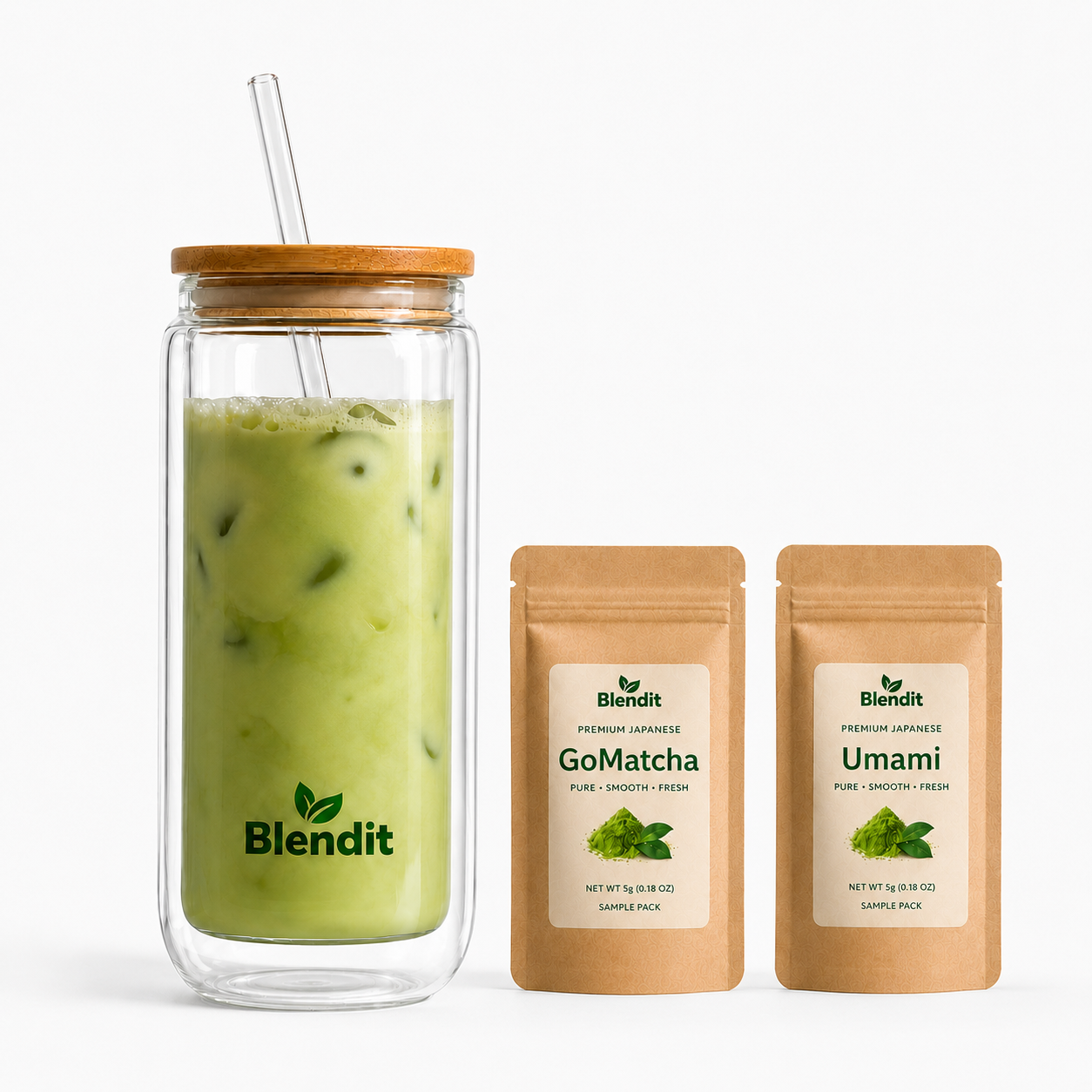 Try Me Matcha Bundle — Tumbler + 5g Sample