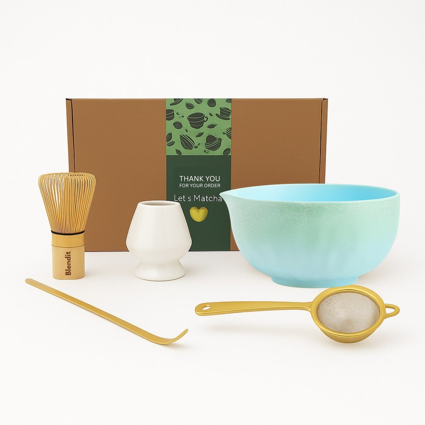 Matcha Ceremonial Set – 5 Tools + 30g Organic GoMatcha