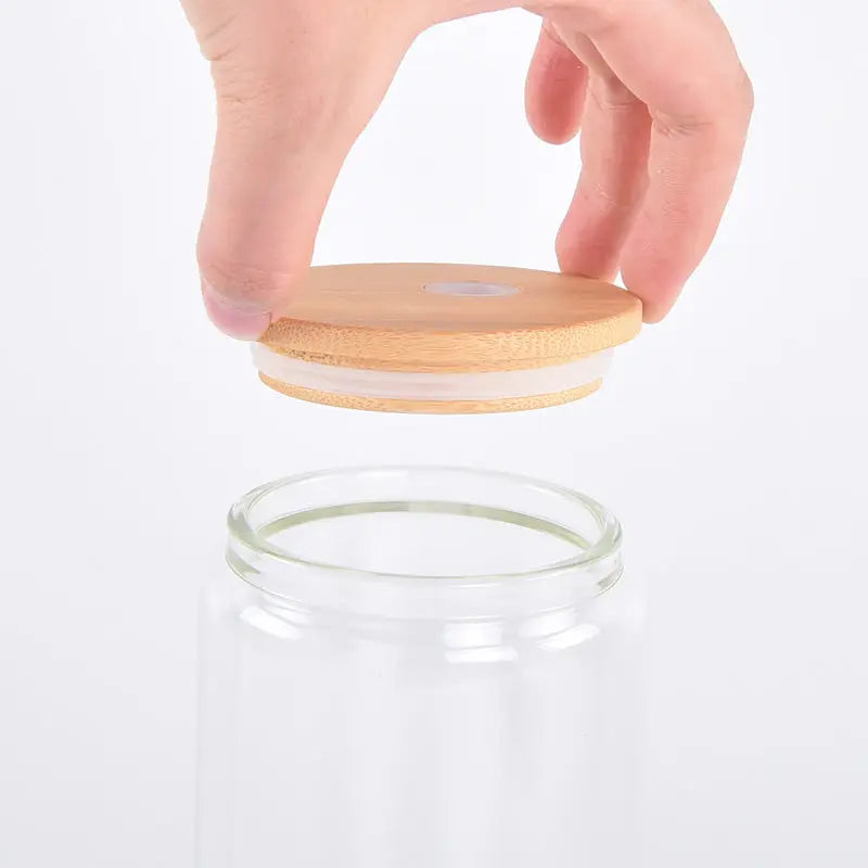 Blendit Double-Wall Glass Tumbler – 16oz & 20oz | Bamboo Lid Blendit