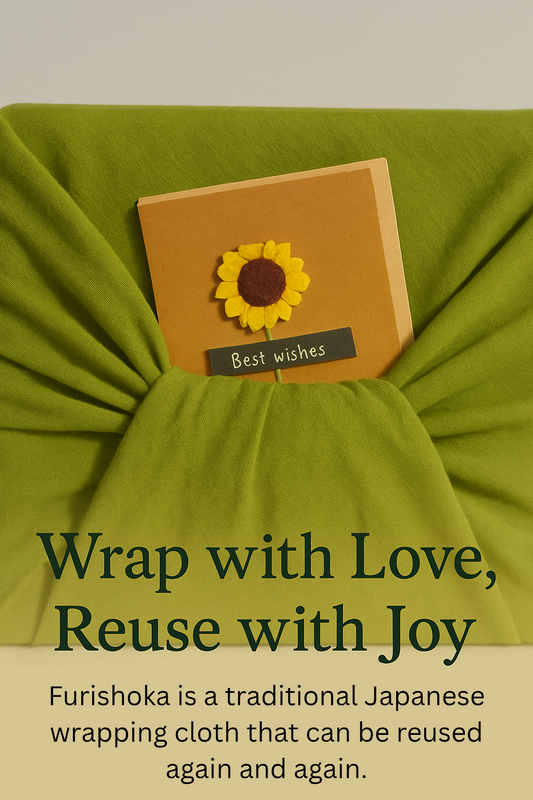 Matcha Set Gift Wrap (Reusable Furoshiki Style) Blendit