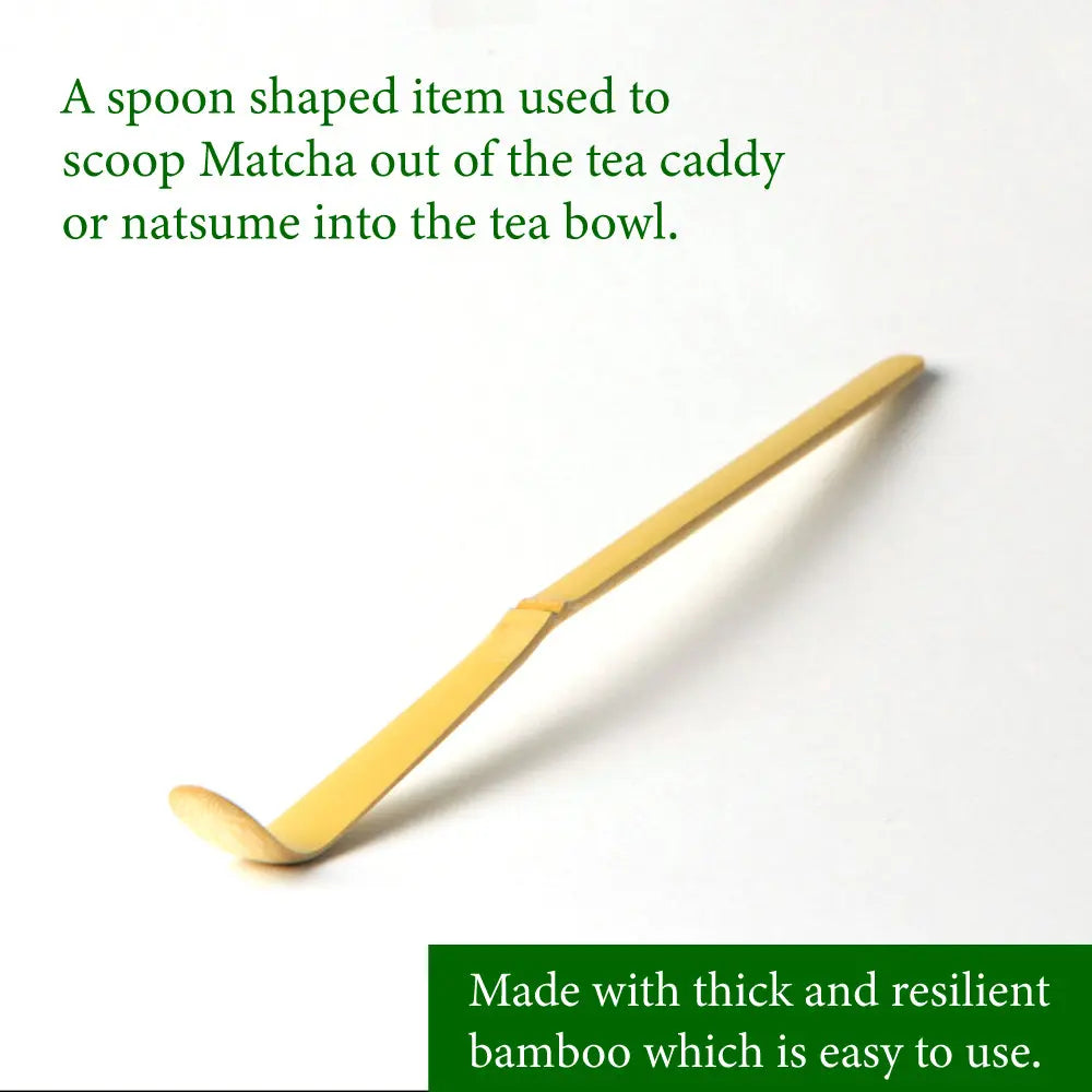 Eco-friendly bamboo spoon for matcha powder