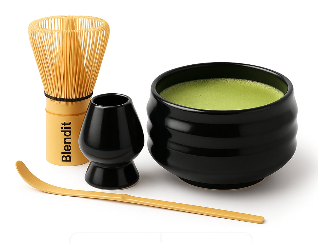 Matcha Starter Set – 5 Piece Essential Tools for Perfect Matcha Brewing Blendit
