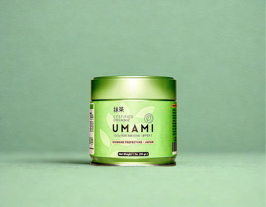 Organic ceremonial grade matcha powder from Japan UMAMI by Blendit