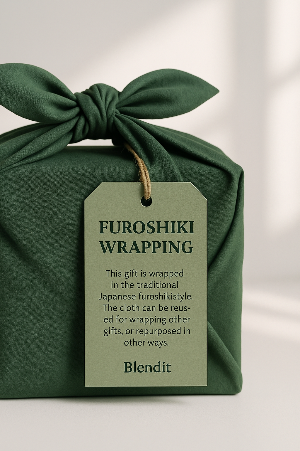 Matcha Set Gift Wrap (Reusable Furoshiki Style) Blendit