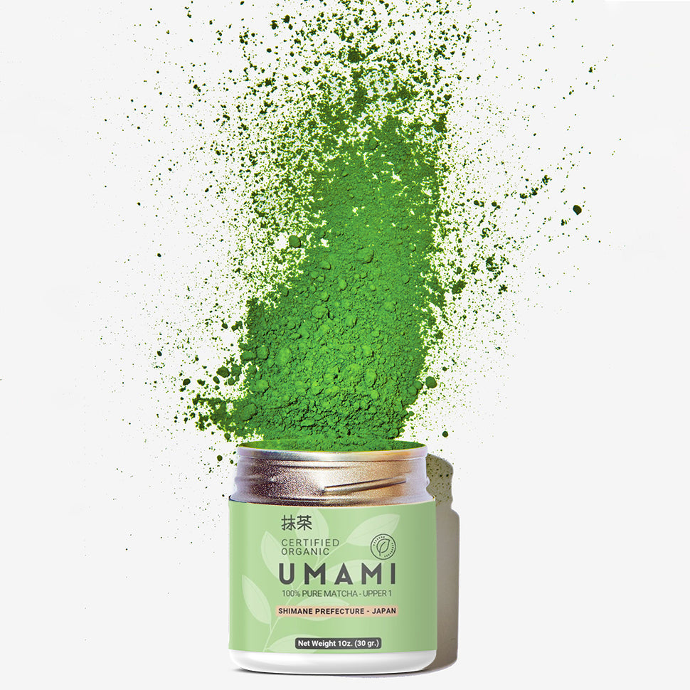 Premium Organic Umami Matcha Powder from Japan in Tin