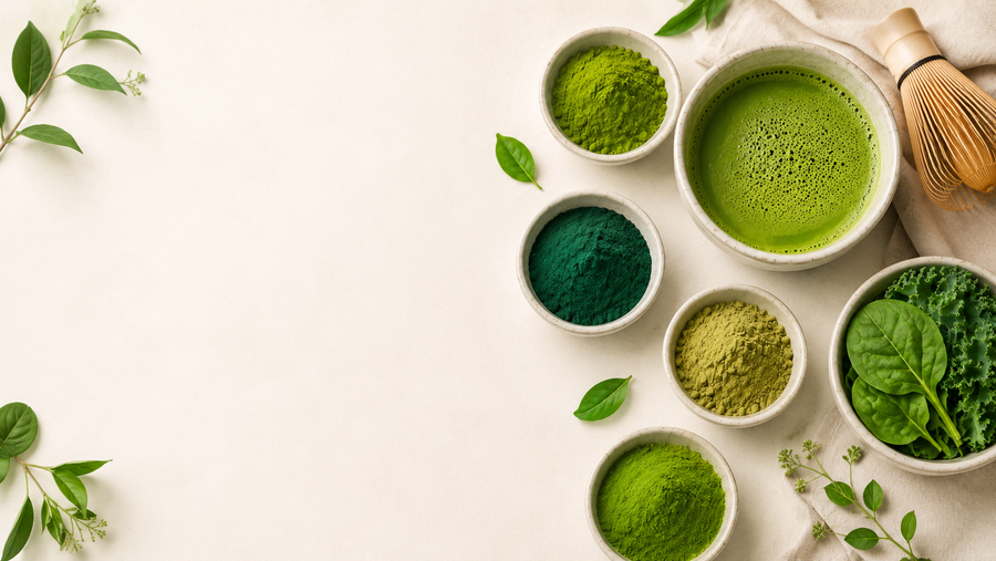 Matcha vs Spirulina vs Moringa & Other Green Superfoods: What’s the Difference?