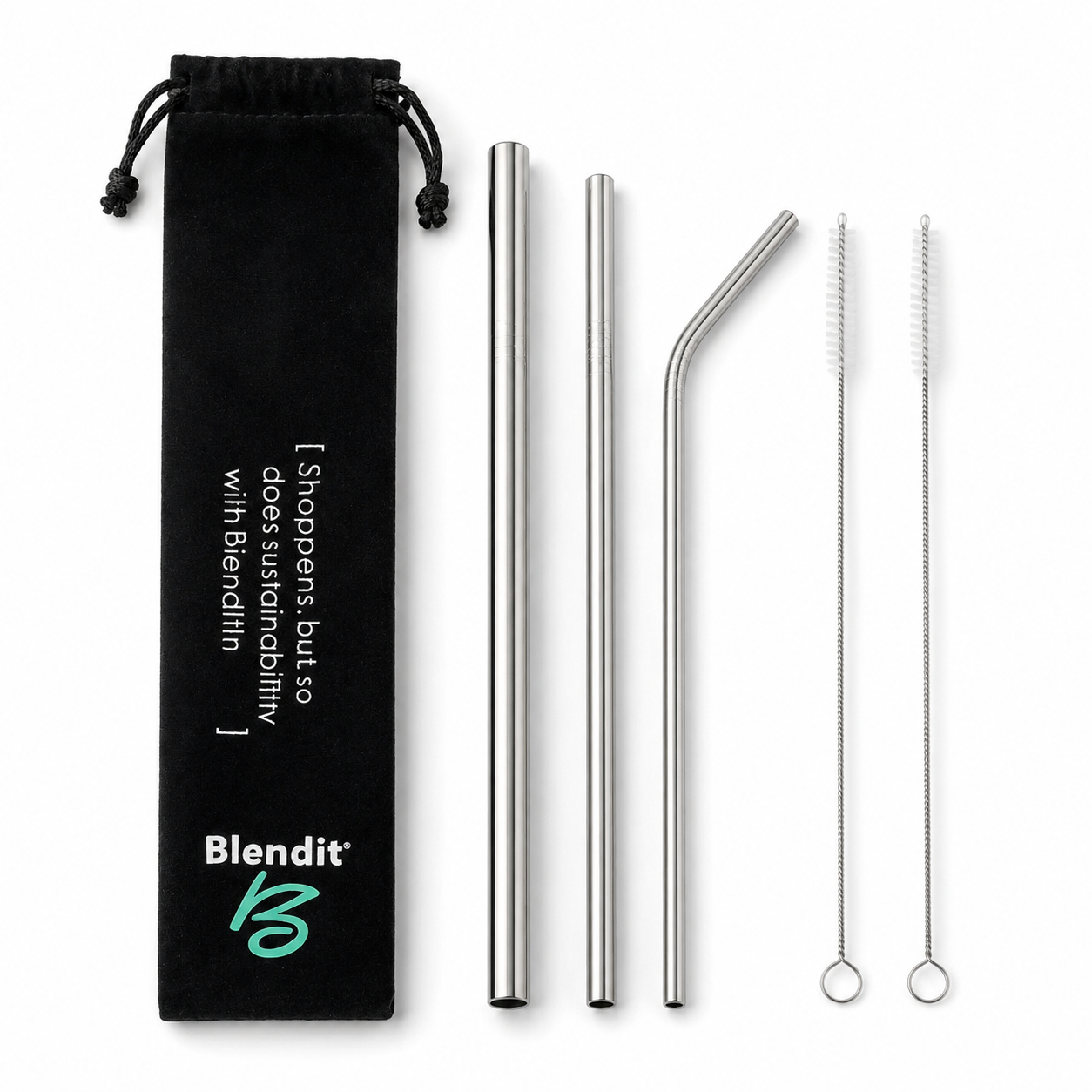 Blendit Premium Reusable Straw Set