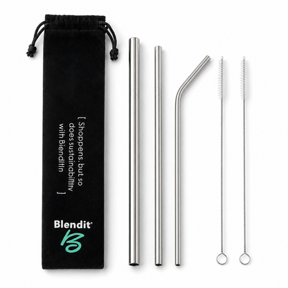 Blendit Premium Reusable Straw Set