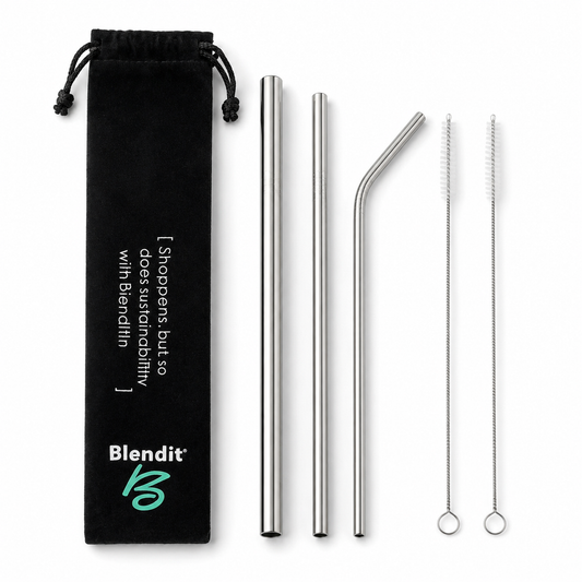 Blendit Premium Reusable Straw Set