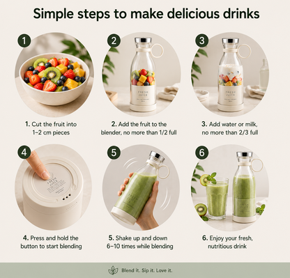 Fresh Juice Blender — 350ml Portable Blender