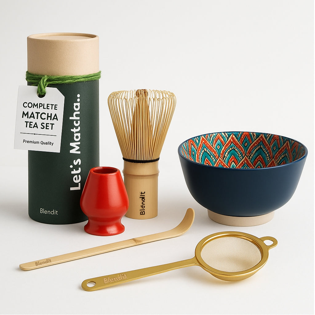 HandCrafted Premium Matcha set – 380ml Bowl (Multiple Colors) Blendit