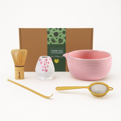 Matcha Premium Starter Set – 5 Piece Essential Tools for Perfect Matcha Brewing Blendit