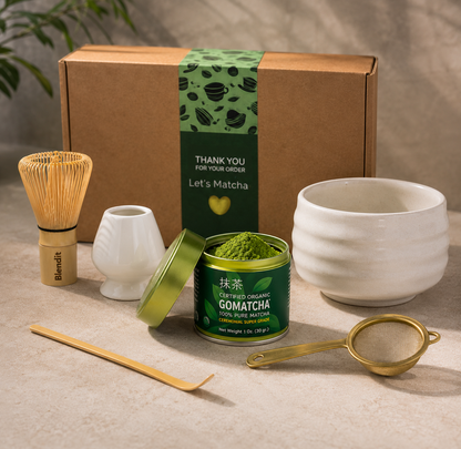 Matcha Ceremonial Set – 5 Tools + 30g Organic GoMatcha