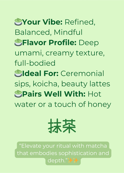 Umami Matcha – Premium Organic Ceremonial Grade from Japan Blendit
