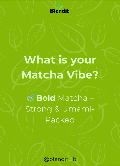 Bold Matcha – Organic Ceremonial Grade (Rich & Bold Flavor) Blendit