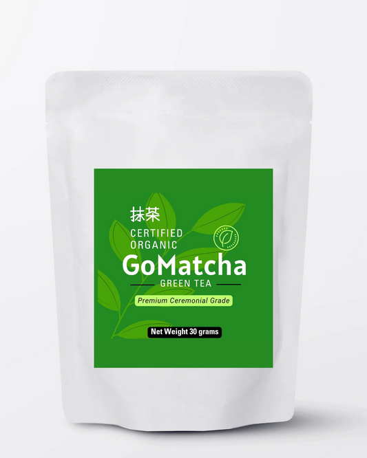 Organic Matcha Ceremonial grade green tea pack -  30G