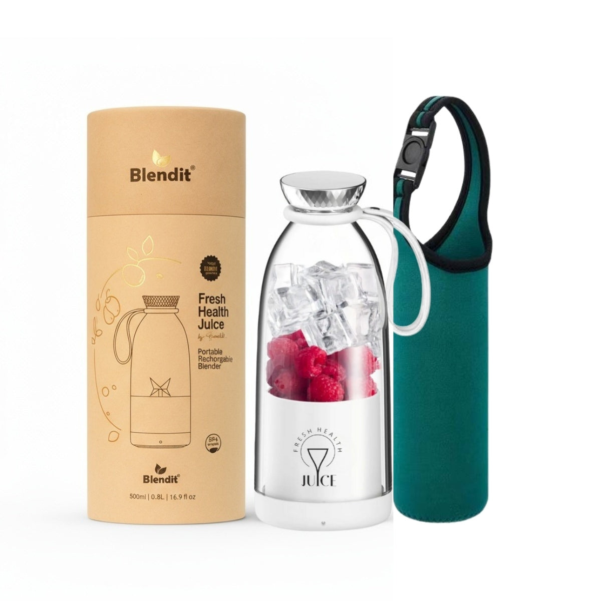 Fresh Health Juice by Blendit — 500ml Portable Blender