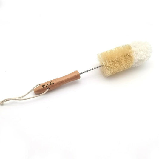 Blendit Eco-Friendly Bottle Brush – Soft Cotton Tip | Natural Bamboo Handle Blendit