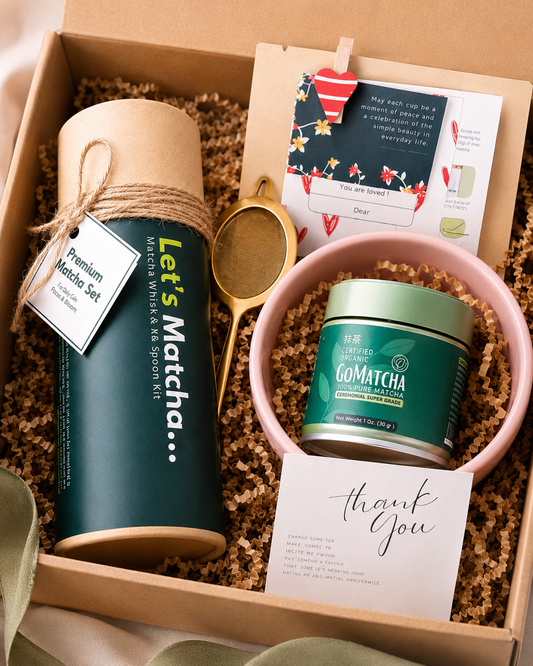 Matcha Ceremonial Set – 5 Tools + 30g Organic GoMatcha