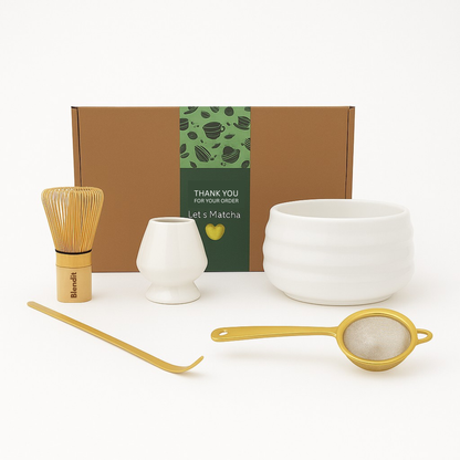Matcha Starter Set – 4 Piece Essential Tools for Perfect Matcha Brewing Blendit