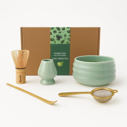 Matcha Starter Set – 4 Piece Essential Tools for Perfect Matcha Brewing Blendit