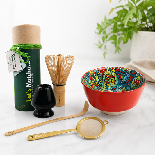 Handcrafted Premium Matcha Set – 380ml Bowl (Multiple Colors)