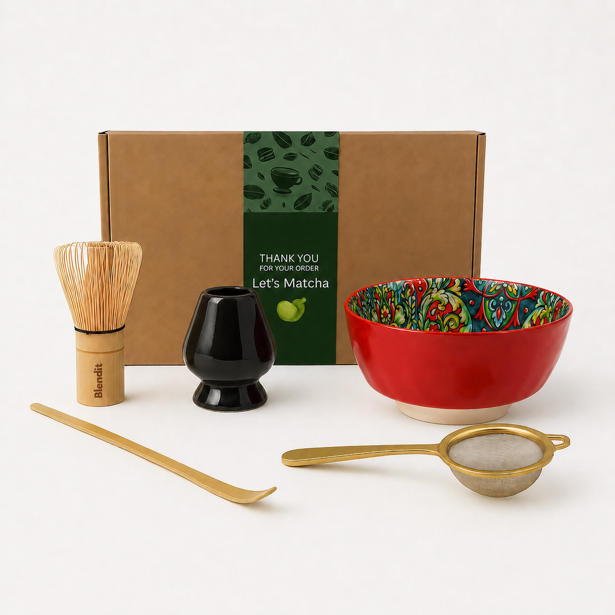 Handcrafted Premium Matcha Set – 380ml Bowl (Multiple Colors)