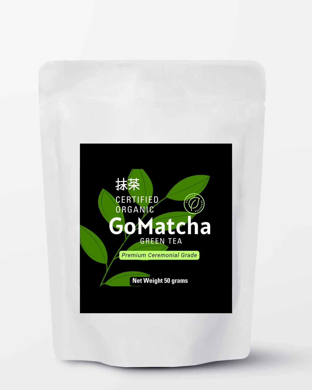 Organic Matcha Ceremonial grade green tea pack -  50G