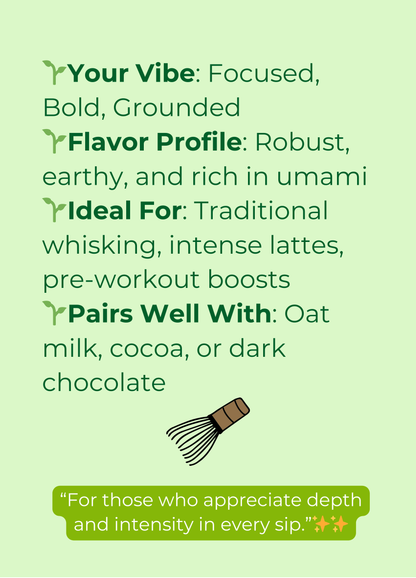 Bold Matcha – Organic Ceremonial Grade (Rich & Bold Flavor) Blendit