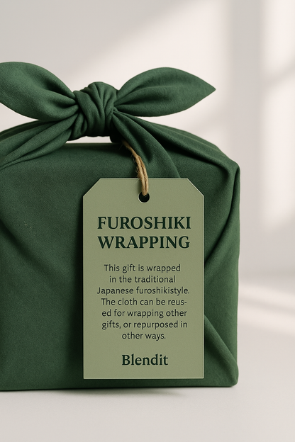 Matcha Set Gift Wrap (Reusable Furoshiki Style) Blendit