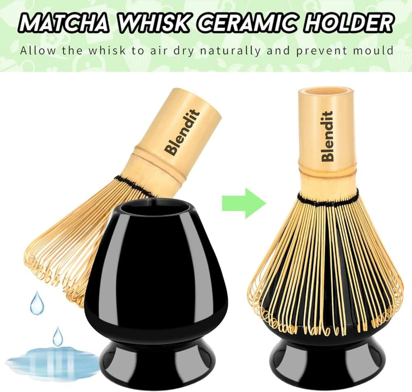 Ceramic Whisk Holder – Preserve Your Matcha Whisk's Shape Blendit