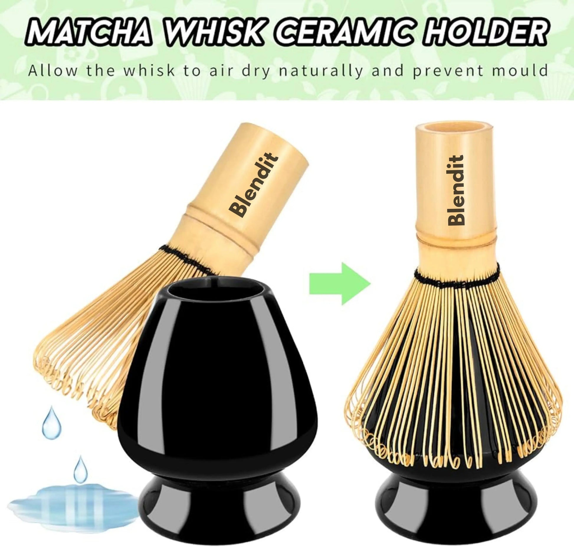 Ceramic Whisk Holder – Preserve Your Matcha Whisk's Shape Blendit